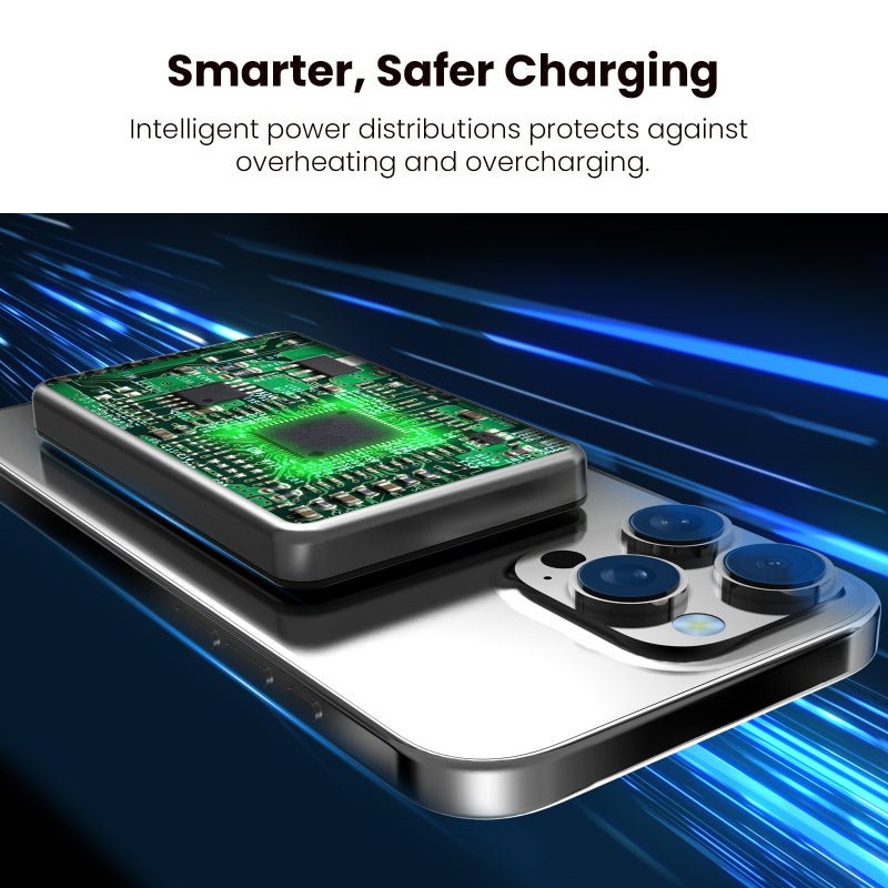 MyBat Pro SolidCore 5000mAh Slim Magnetic Wireless Charging Power Bank with Smartwatch ChargerMyBat Pro