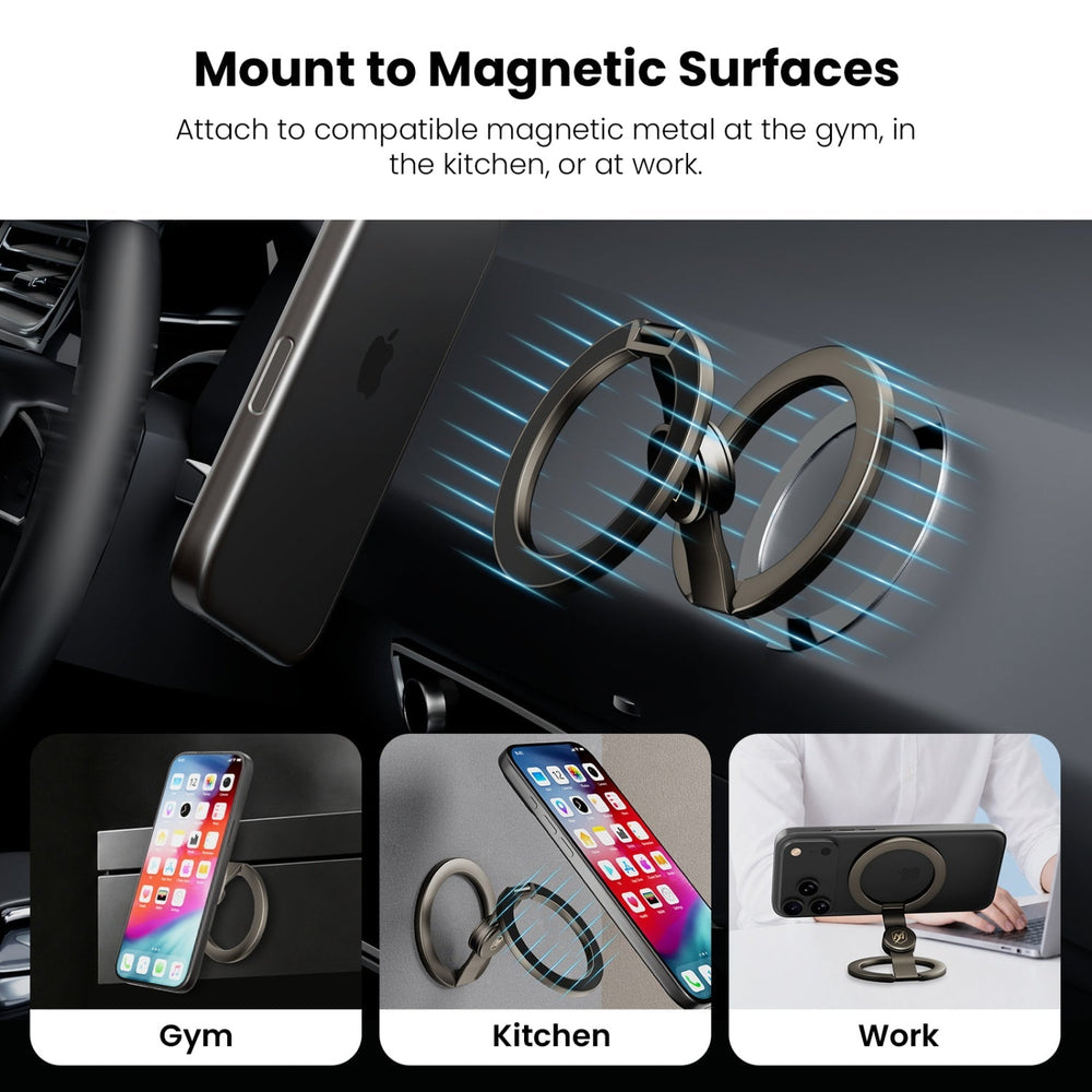 MyBat Pro SpinSnap MagSafe Ring Stand & Fidget Spinner - GrayMyBat Pro