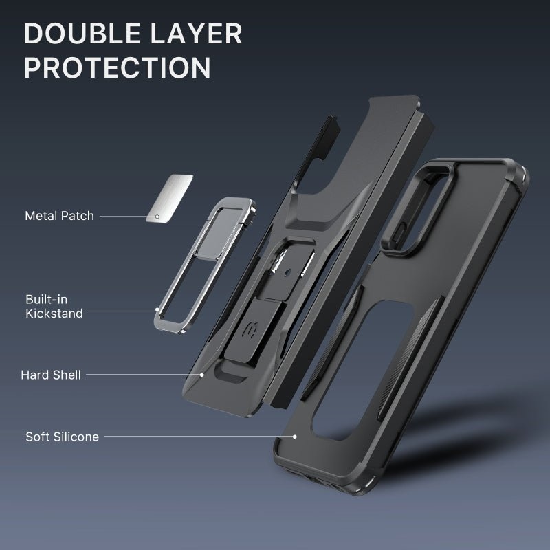 MyBat Pro Stealth Series Case with Kickstand for Samsung Galaxy A037U, A03sMyBat Pro