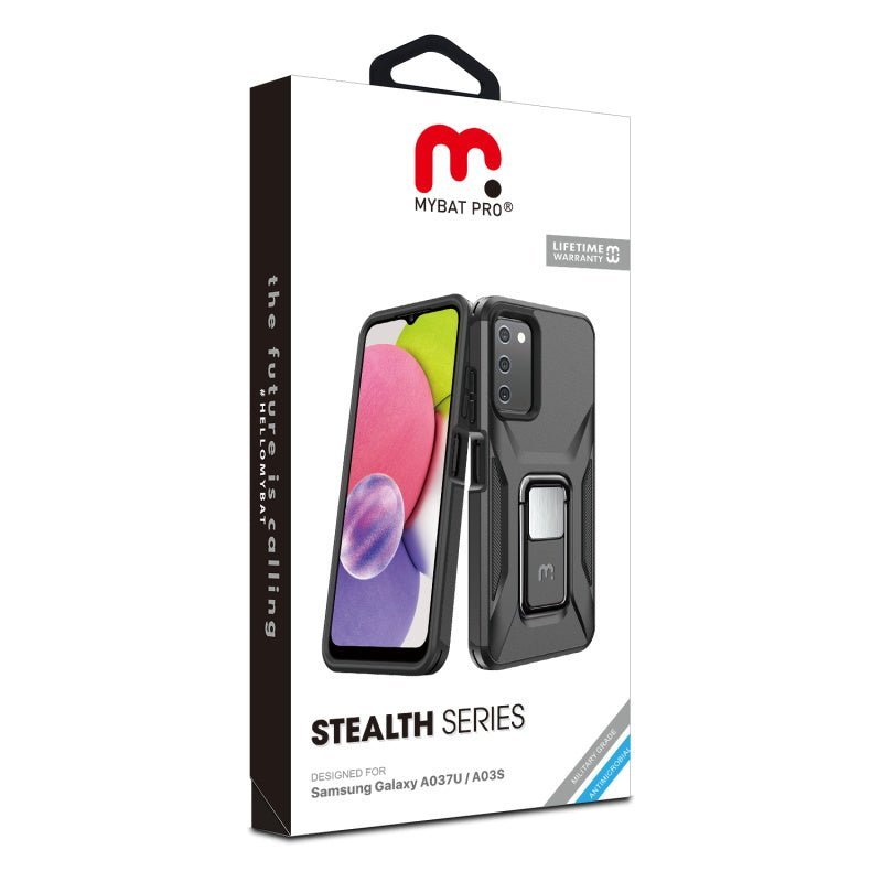 MyBat Pro Stealth Series Case with Kickstand for Samsung Galaxy A037U, A03sMyBat Pro