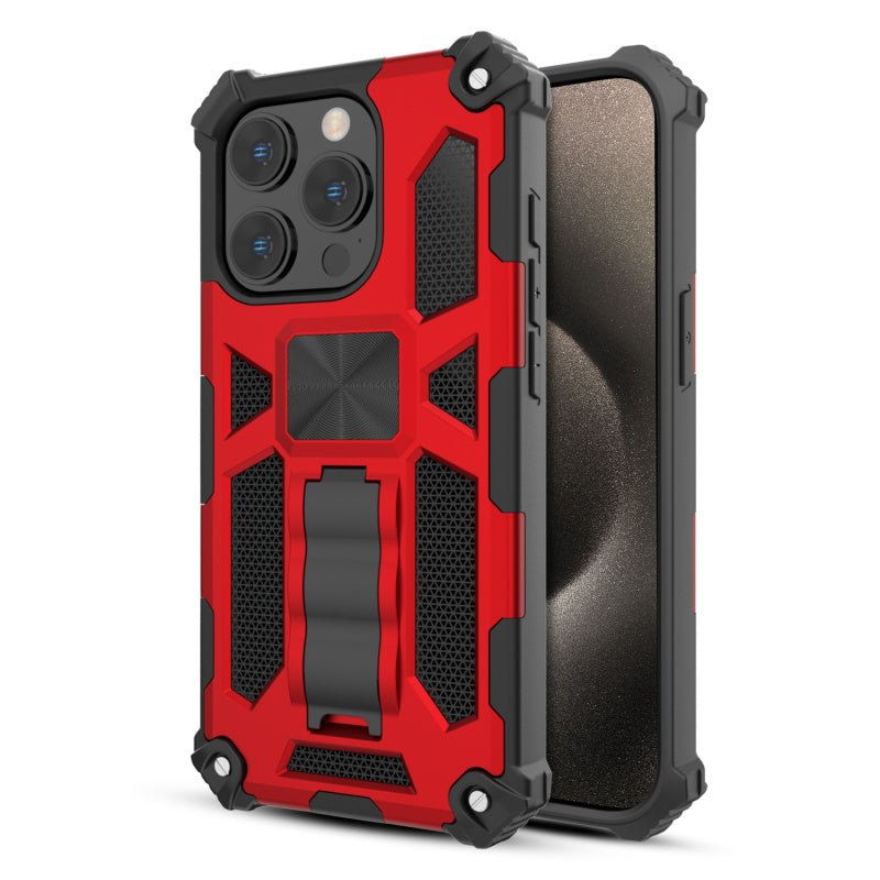 MyBat Pro Sturdy Hybrid Protector Cover (with Stand) for Apple iPhone 15 Pro (6.1)iPhone 15 Pro
