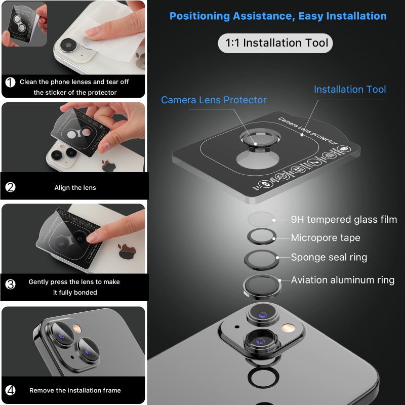 MyBat Pro Tempered Glass CamShield Lens Protector - BlueMyBat Pro