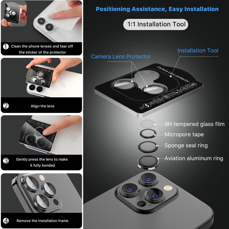 MyBat Pro Tempered Glass CamShield Lens Protector - GoldMyBat Pro