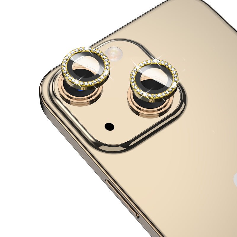 MyBat Pro Tempered Glass GlamCam Lens Protector - GoldiPhone 14