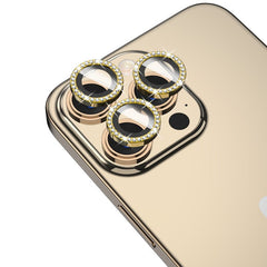 MyBat Pro Tempered Glass GlamCam Lens Protector - GoldiPhone 15 Pro Max