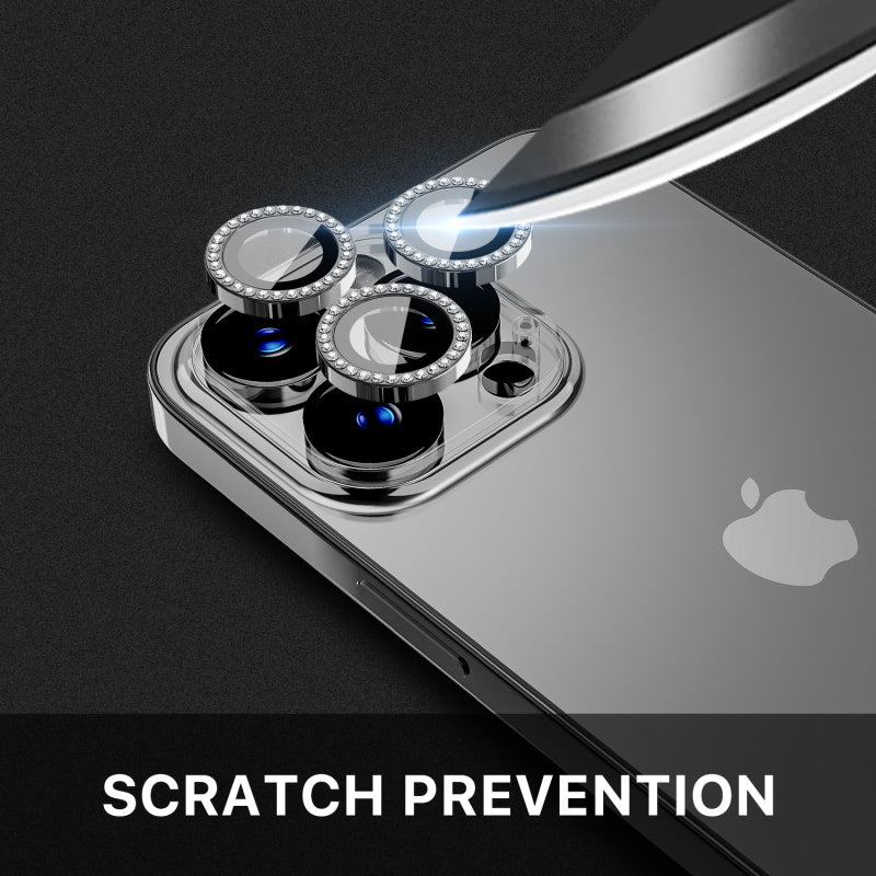 MyBat Pro Tempered Glass GlamCam Lens Protector - GoldiPhone 15 Pro Max