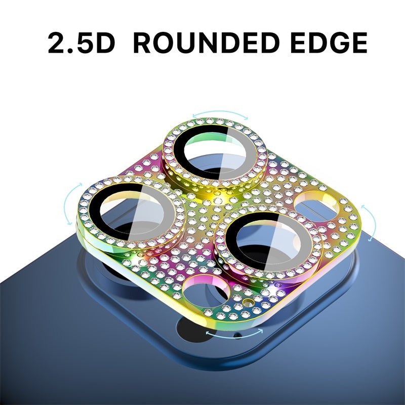 MyBat Pro Tempered Glass GlamShot Lens Protector - GoldiPhone 15 Pro Max