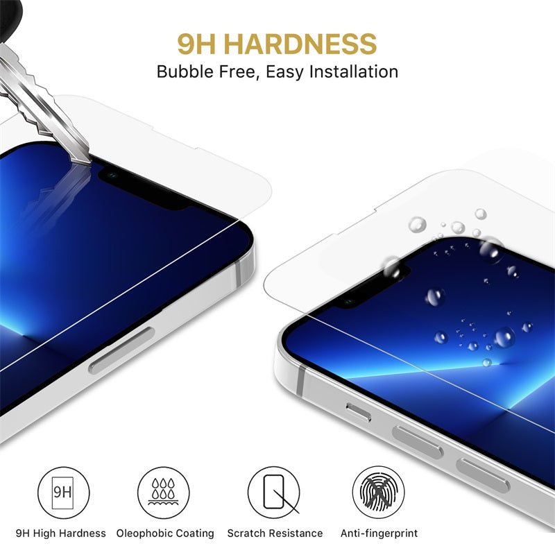 MyBat Pro Tempered Glass Screen Protector (2.5D) for Apple iPhone 14 Pro Max (6.7) / 14 Plus (6.7) / 13 Pro Max (6.7) - ClearMyBat Pro