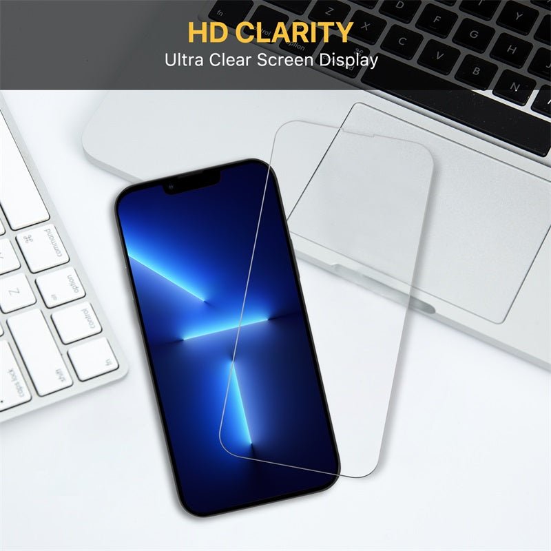 MyBat Pro Tempered Glass Screen Protector (2.5D) for Apple iPhone 14 Pro Max (6.7) / 14 Plus (6.7) / 13 Pro Max (6.7) - ClearMyBat Pro