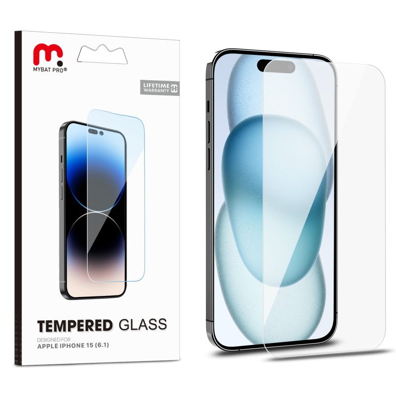 MyBat Pro Tempered Glass Screen Protector (2.5D) for Apple iPhone 15 (6.1)iPhone 15