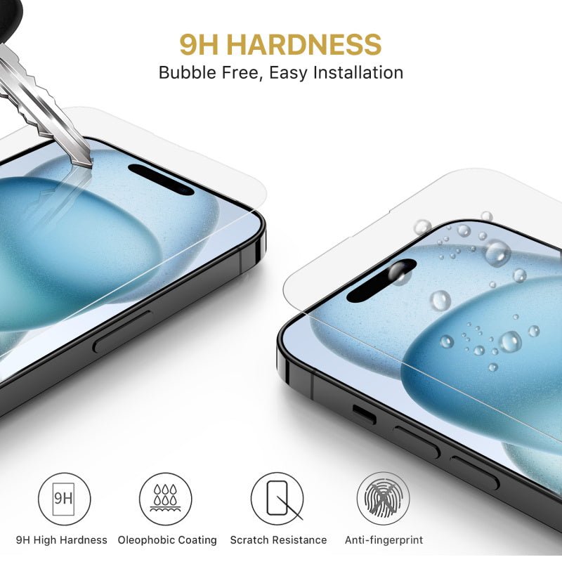 MyBat Pro Tempered Glass Screen Protector (2.5D) for Apple iPhone 15 (6.1)iPhone 15