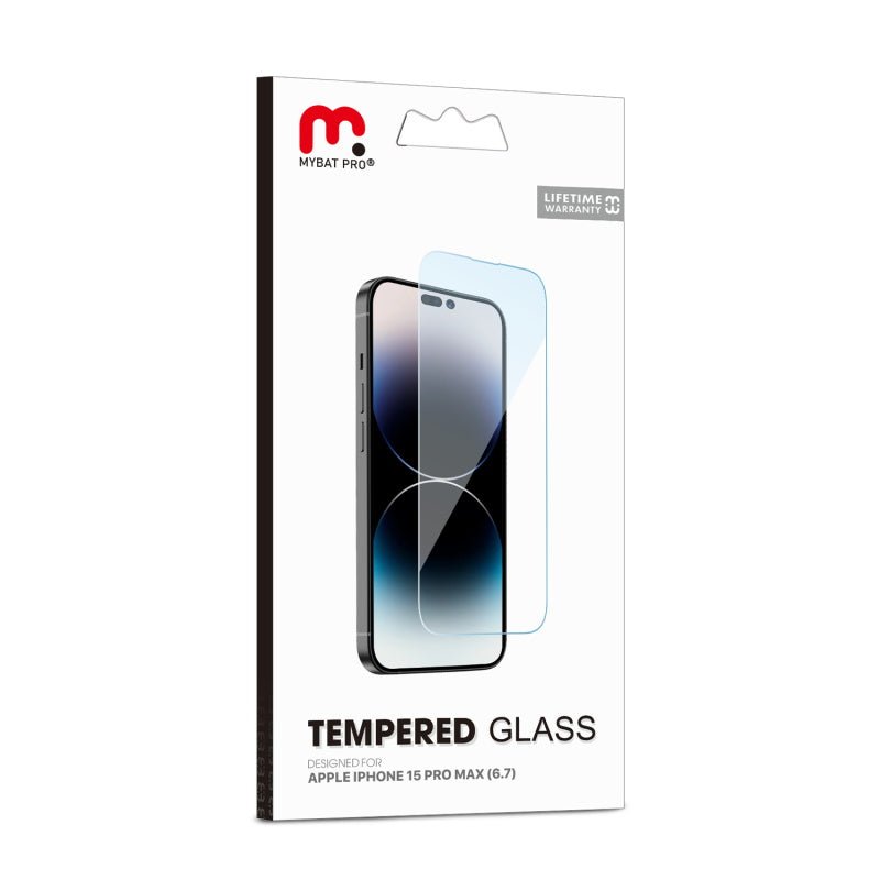 MyBat Pro Tempered Glass Screen Protector (2.5D) for Apple iPhone 15 Pro Max (6.7)iPhone 15 Pro Max