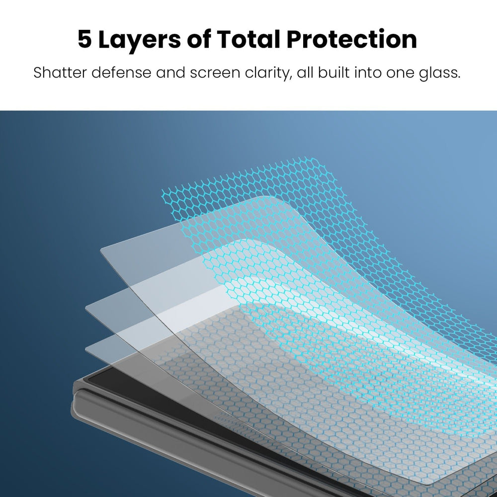 MyBat Pro Tempered Glass Screen Protector with Installation Tray for Apple iPhone Duo - ClearMyBat Pro