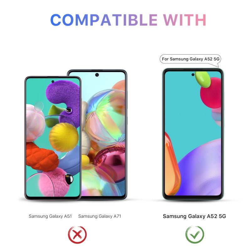 MyBat Pro Tuff Series Case for Samsung Galaxy A52 5G - Purple Hibiscus