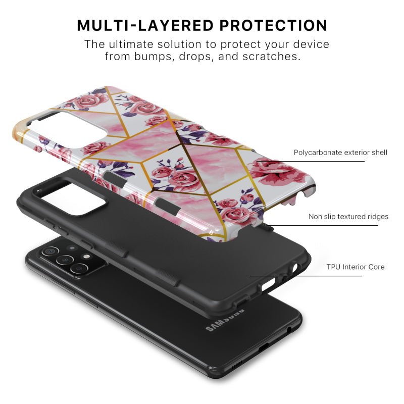 MyBat Pro Tuff Subs Series Case for Samsung Galaxy A52 5G - Rose Marble