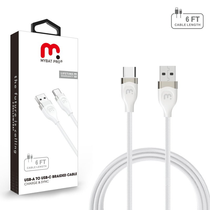MyBat Pro USB - A to USB - C Braided Cable (L=6 FT)MyBat Pro