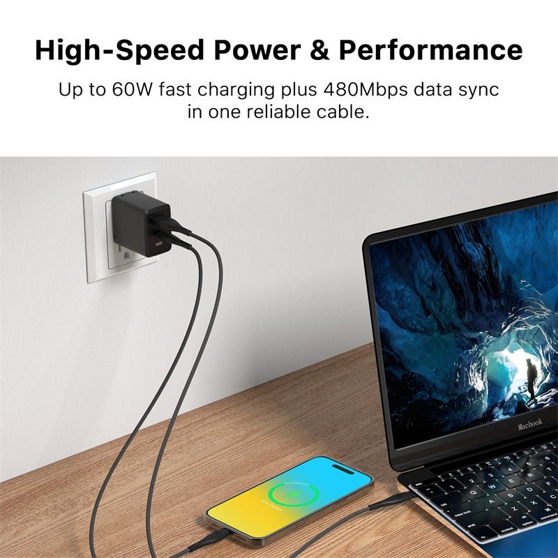 MyBat Pro USB - C Braided Charging Cable Bundle - 2 Pack - WhiteMyBat Pro