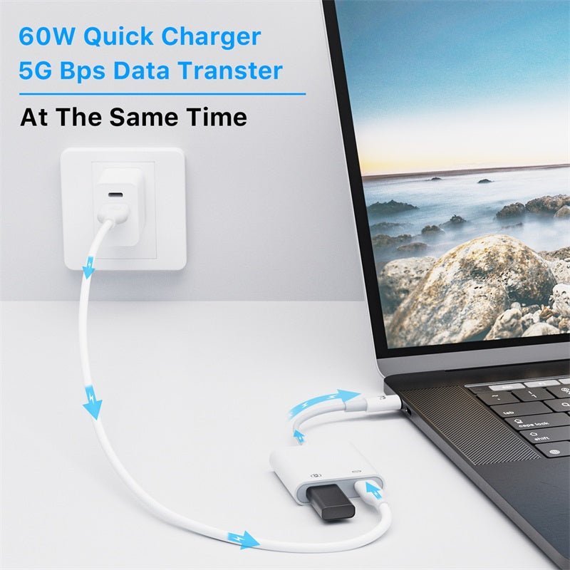 MyBat Pro USB - C OTG Adapter with Power - WhiteMyBat Pro