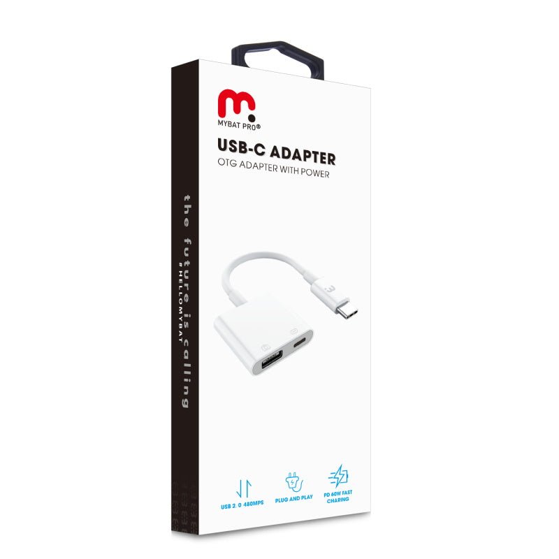 MyBat Pro USB - C OTG Adapter with Power - WhiteMyBat Pro