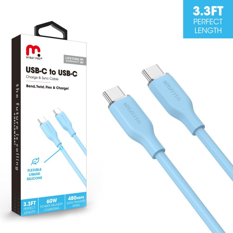 MyBat Pro USB - C to USB - C Liquid Silicone Cable (L=3 FT)MyBat Pro