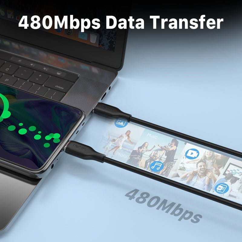 MyBat Pro USB - C to USB - C Liquid Silicone Cable (L=3 FT)MyBat Pro