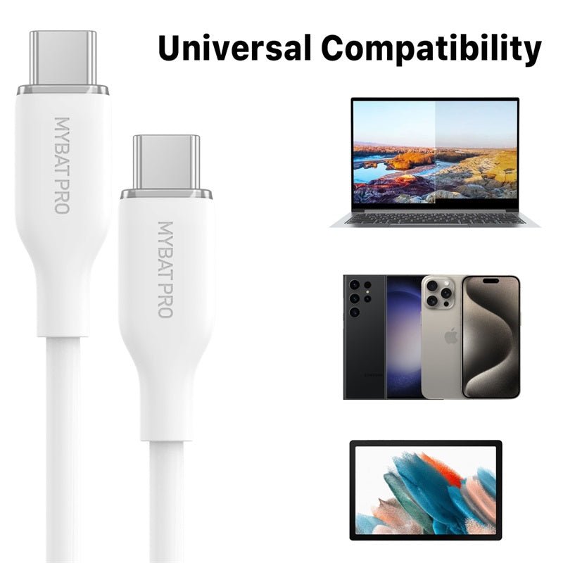 MyBat Pro USB - C to USB - C Liquid Silicone Cable (L=6 FT)