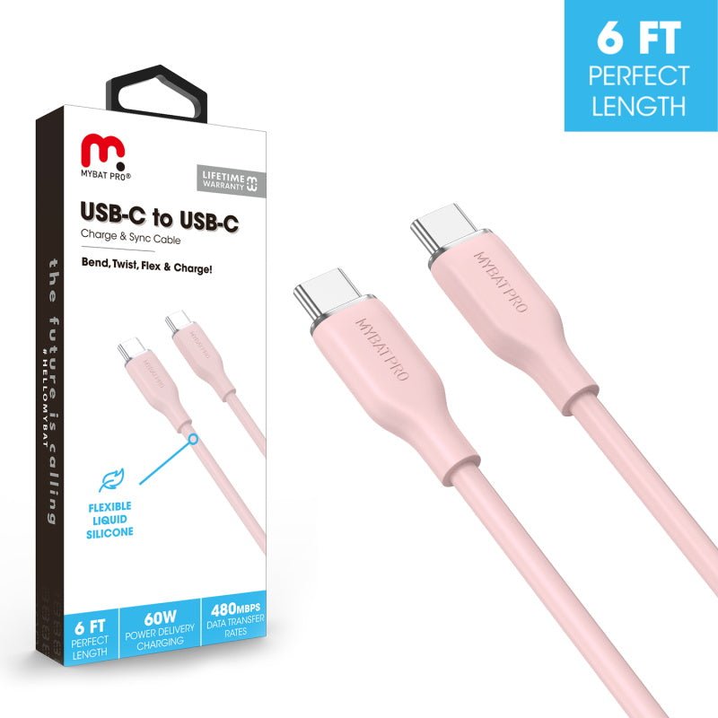 MyBat Pro USB - C to USB - C Liquid Silicone Cable (L=6 FT)MyBat Pro