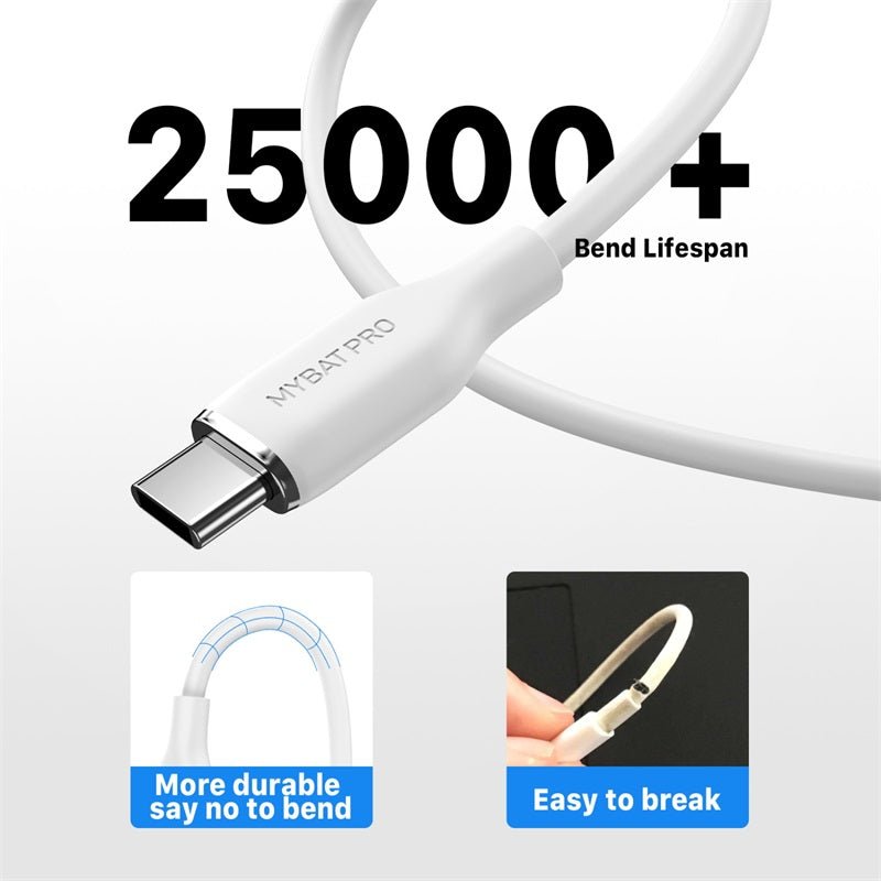 MyBat Pro USB - C to USB - C Liquid Silicone Cable (L=6 FT)MyBat Pro