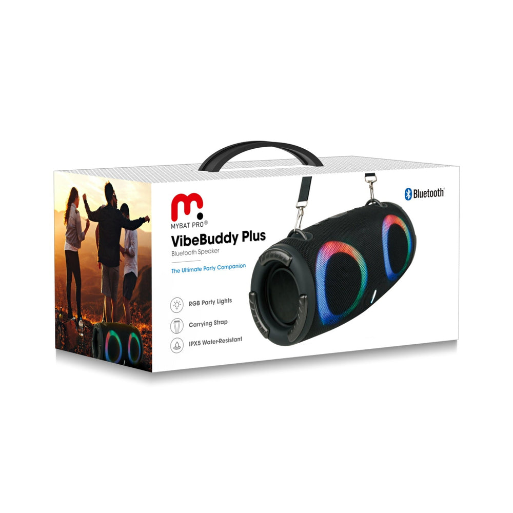 MyBat Pro Vibebuddy Plus Bluetooth Speaker - Black