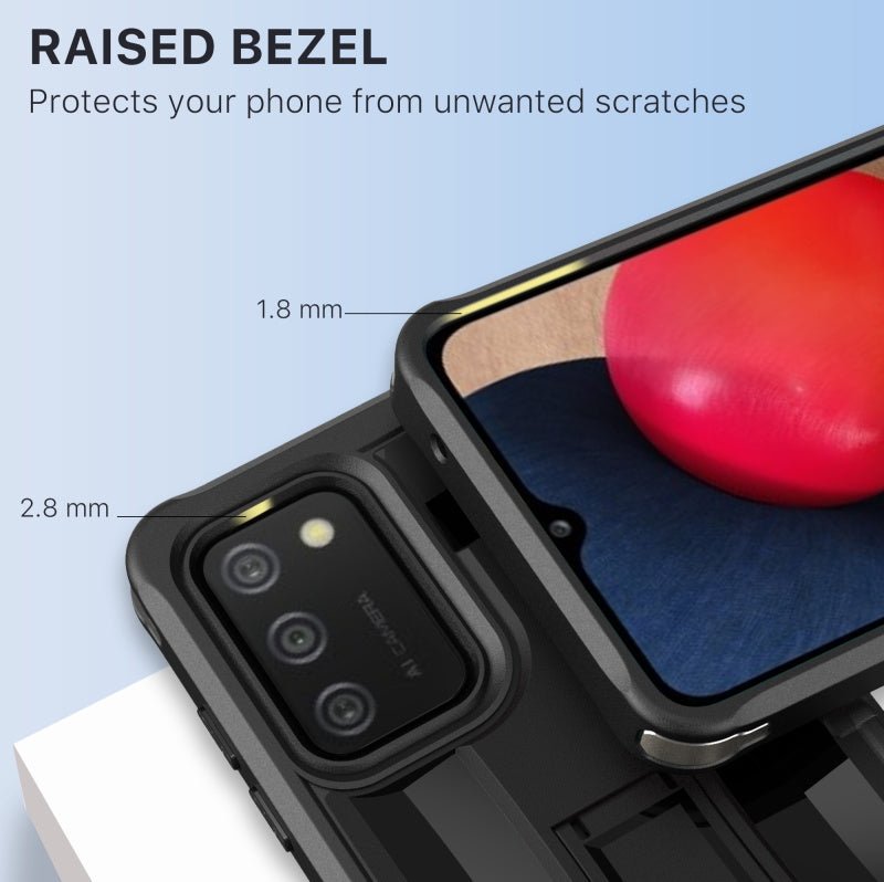 MyBat Pro Warrior Series Case for Samsung Galaxy A02s - Black