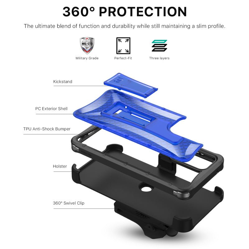 MyBat Pro Warrior Series Case for Samsung Galaxy A52 5G - Blue