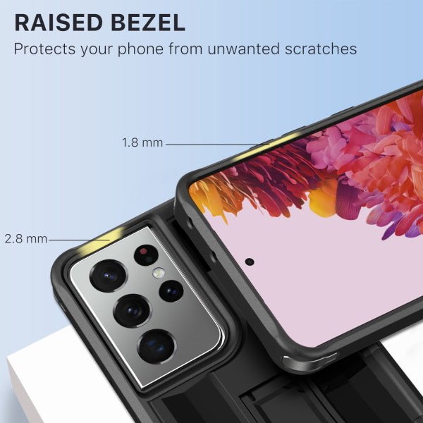 MyBat Pro Warrior Series Case for Samsung Galaxy S21 Ultra - Black