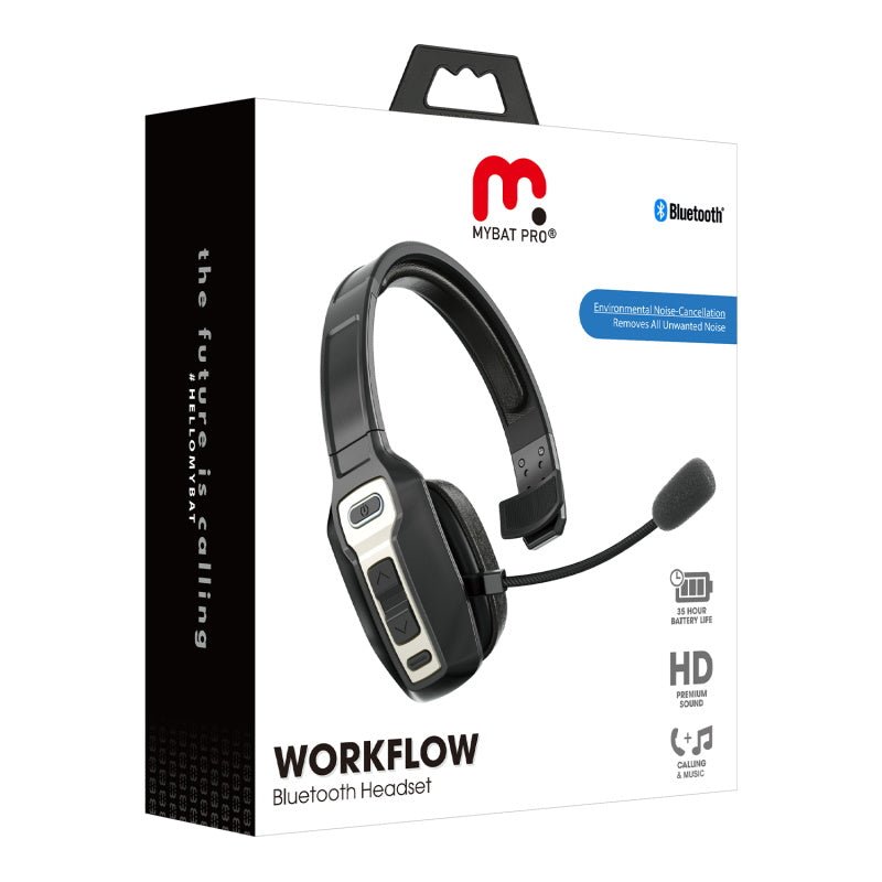 MyBat Pro WorkFlow Bluetooth Headset with Noise Cancelling MicrophoneMyBat Pro