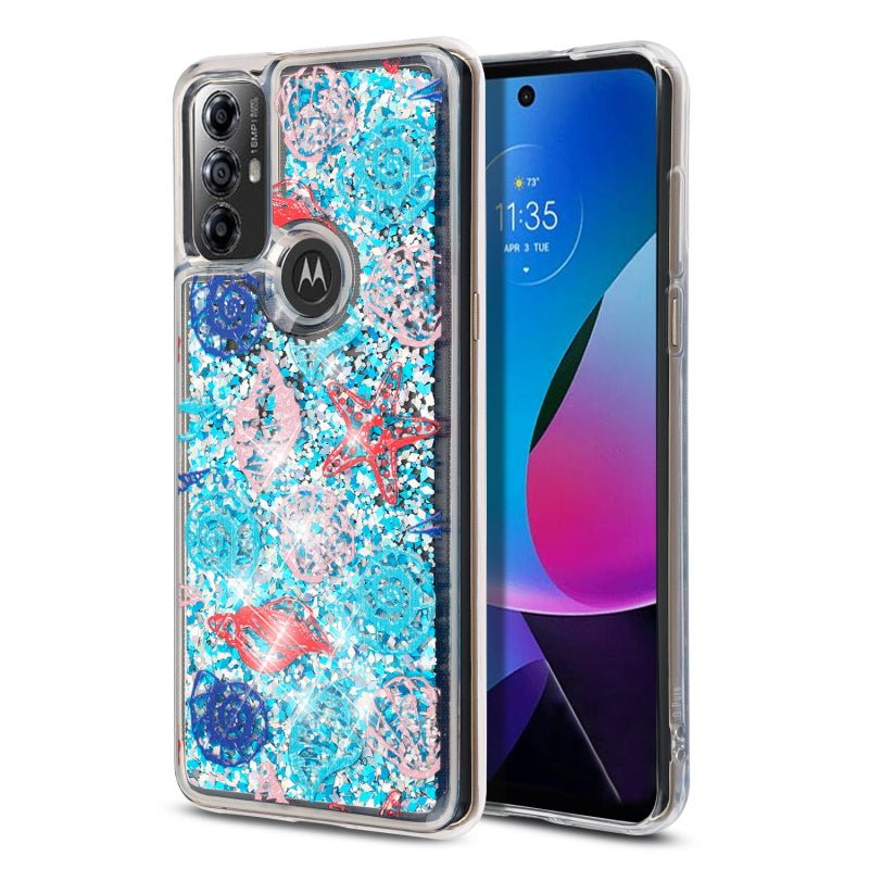 MyBat Quicksand Glitter Hybrid Protector Cover for Motorola Moto G Play (2023)Moto G Play 2023