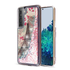 MyBat Quicksand Glitter Hybrid Protector Cover for Samsung Galaxy S22 PlusGalaxy S22+