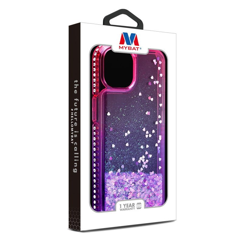 MyBat Quicksand Glitter with Diamonds Protector Cover for Apple iPhone 15 Plus (6.7)iPhone 15 Plus