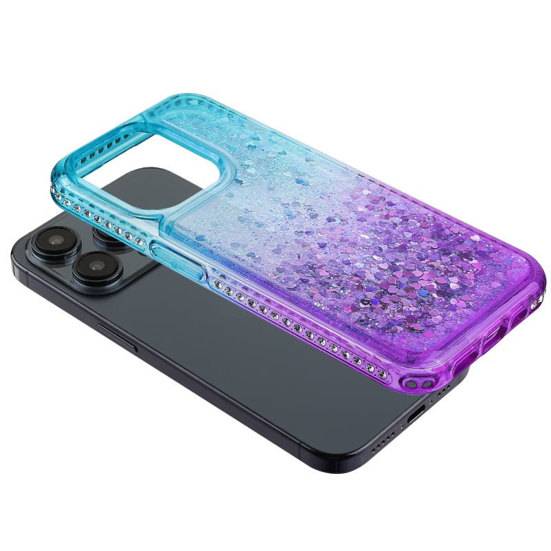 MyBat Quicksand Glitter with Diamonds Protector Cover for Apple iPhone 15 Pro Max (6.7)iPhone 15 Pro Max