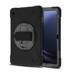 MyBat Rotatable Stand Protector Case (with Wristband) for Samsung Galaxy Tab A9+ 5G - Black / BlackGalaxy Tab A9