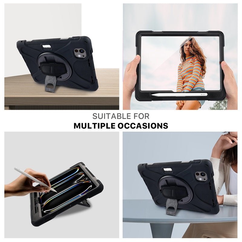 MyBat Rotatable Stand Protector Cover (with Wristband) for Apple iPad Pro 13 (2024)iPad Pro 13 2024