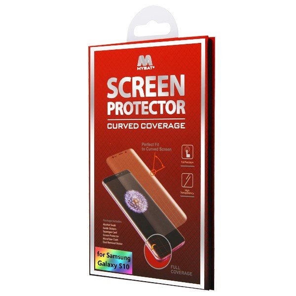 MyBat Screen Protector (with Curved Coverage) for Samsung Galaxy S10 - ClearMyBat Pro
