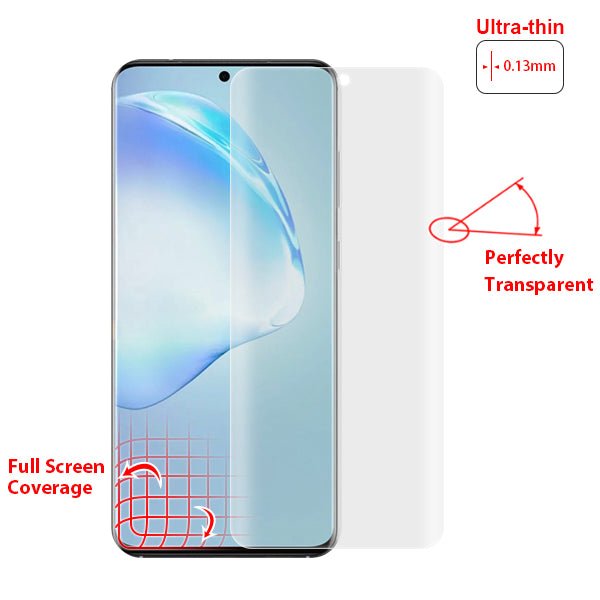 MyBat Screen Protector (with Curved Coverage) for Samsung Galaxy S20 PLUS (6.7) / Galaxy S20 Plus 5G - ClearMyBat Pro