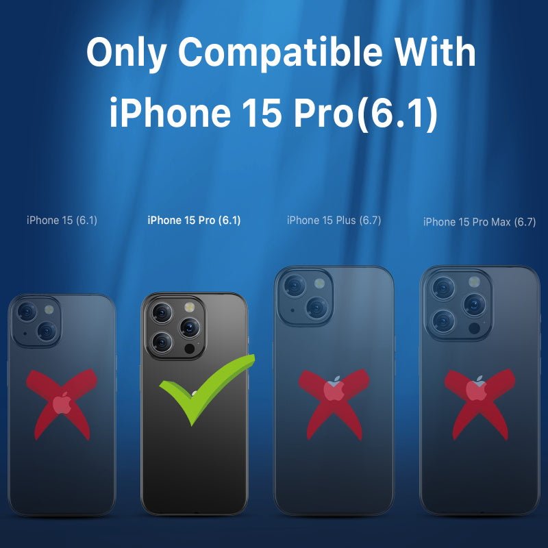MyBat Sturdy Gummy Cover for Apple iPhone 15 Pro (6.1)iPhone 15 Pro