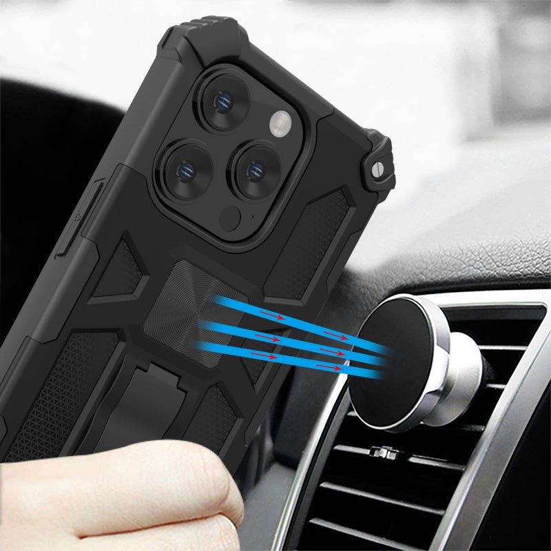 MyBat Pro Sturdy Hybrid Protector Cover (with Stand) for Apple iPhone 15 Pro (6.1)iPhone 15 Pro