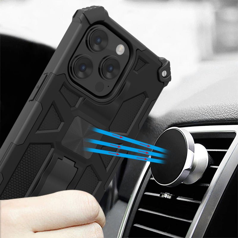 MyBat Pro Sturdy Hybrid Protector Cover (with Stand) for Apple iPhone 15 Pro Max (6.7)iPhone 15 Pro Max