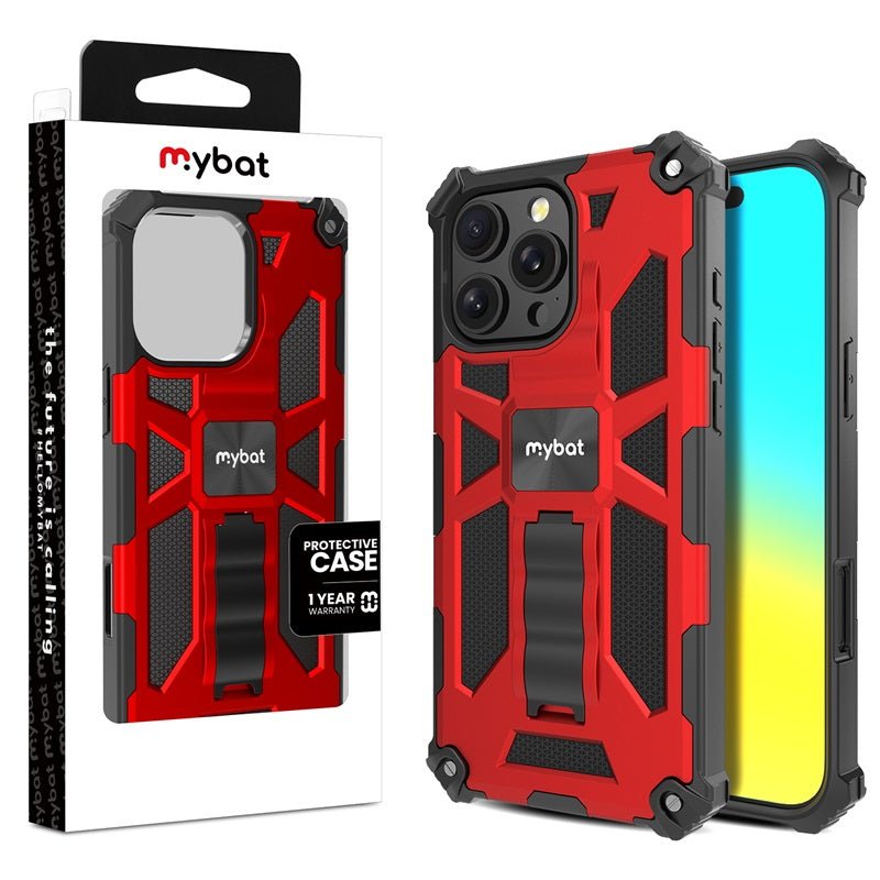 MyBat Sturdy Hybrid Protector Cover (with Stand) for Apple iPhone 16 Pro Max