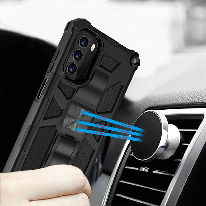 MyBat Pro Sturdy Hybrid Protector Cover (with Stand) for Motorola Moto G 5G (2022)Moto G 5G 2022