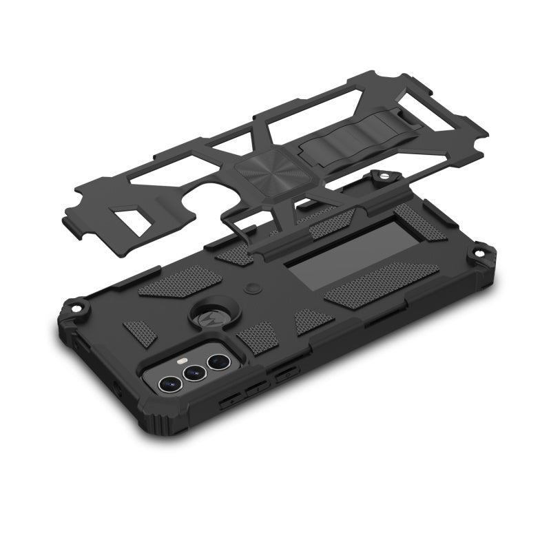 MyBat Pro Sturdy Hybrid Protector Cover (with Stand) for Motorola Moto G Play (2023)Moto G Play 2023