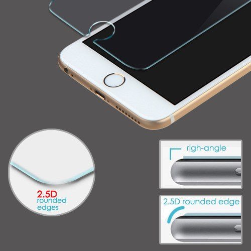 MyBat Tempered Glass Screen Protector (2.5D) for Apple iPhone 8/7/6s/6 - ClearMyBat Pro