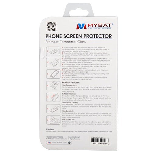 MyBat Tempered Glass Screen Protector (2.5D) for Apple iPhone XS/X / 11 Pro - ClearMyBat Pro