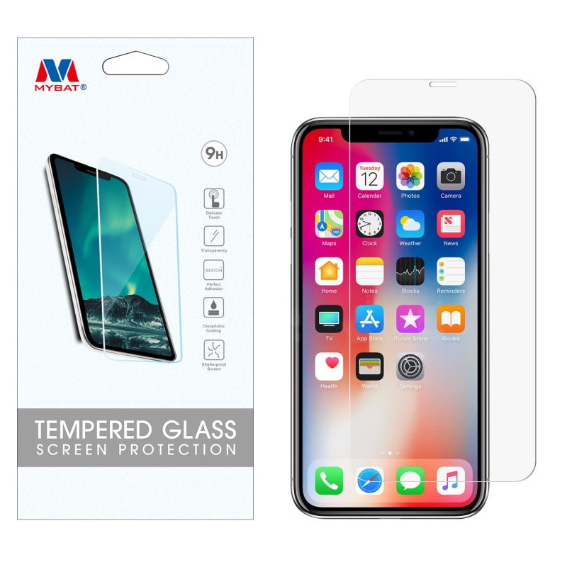 MyBat Tempered Glass Screen Protector (2.5D) for Apple iPhone XS/X / 11 Pro - ClearMyBat Pro